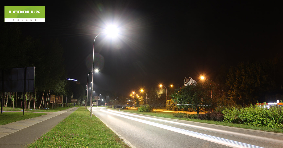 Street lighting in Rzeszow